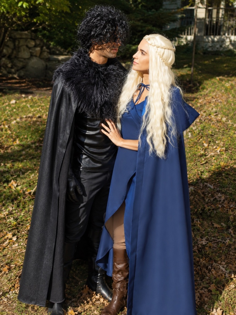 4pc Size Large Women's Daenery"s Tararyen Blue Costume Halloween